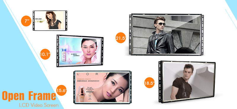 10.1" Full HD LCD Screen For Commercial Advertising Banner Display