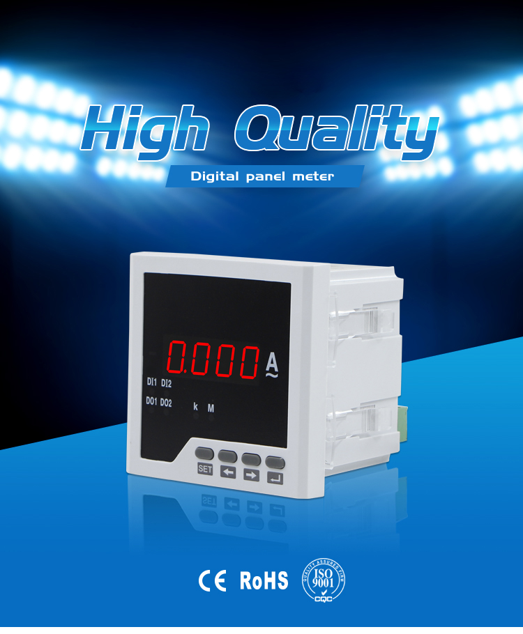 96*96 mm Single Phase LED Current Ampere Meter