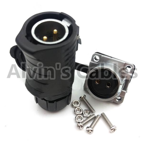 XHE20 IP67 2 Pin Plastic Electrical Connectors 2.7*2mm Outer Diameter Solder