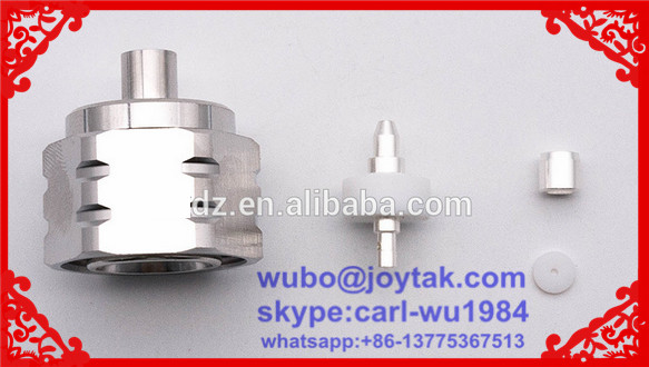 4.3-10 Male straight connector soldering type for 1-1/4 cable Tri-alloy plating PIM -160dBc