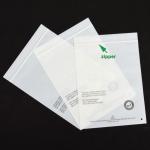 Zippered Cornstarch Compostable Bags , 100% PLA Biodegradable Garment Bag