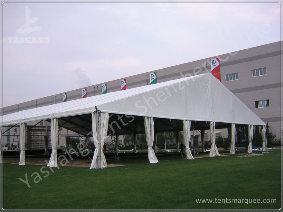 Professional 300 Seaters White Clear Span Tents Flame Retardant 15X30M for Opening Ceremony