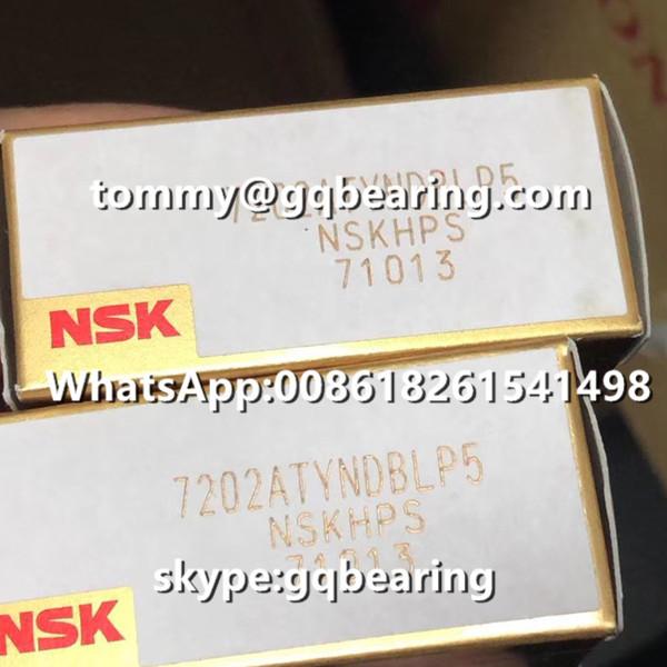 P5 Precision Light Preload NSK 7202ATYNDBLP5 Angular Contact Ball Bearing