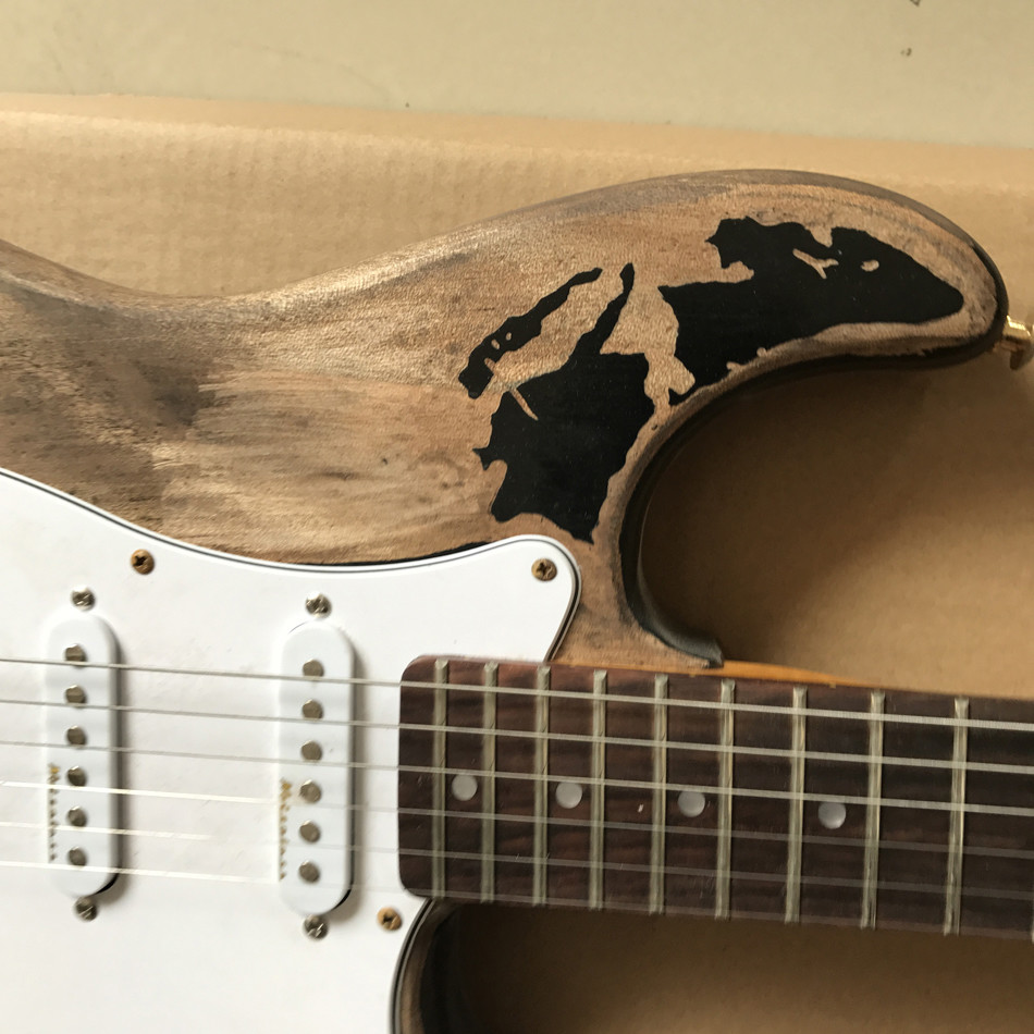 New style high quality custom relic ST electric guitar, Rosewood fingerboard relic electric guitar