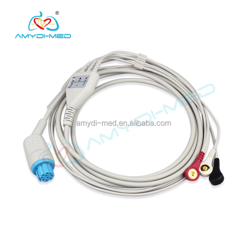 Clinic Cleaning Ecg Cables High Stability With DATEX NV-10J Snap Adapter