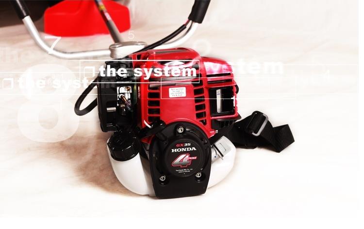 Gasoline Petrol 35.8cc 1.2KW 4 Stroke Brush Cutter GX35 Brush Cutter With Cultivator Grass Trimmer