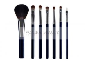  Antibacterial Treated Bristle Makeup Brush With Gorgeous Dark Blue Handle Manufactures