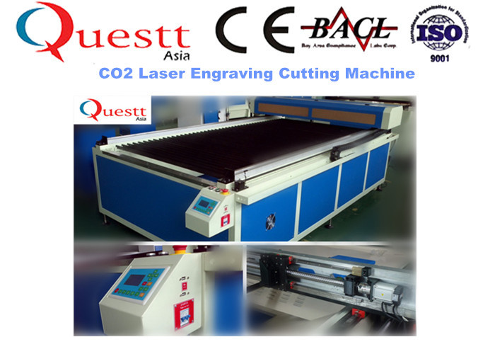 Wood CO2 Laser Engraving And Cutting Machine For MDF PVC Bamboo Rubber 150W