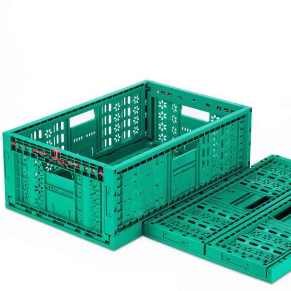 Versatile Orange Plastic Container for Organized and Secure Transportation of