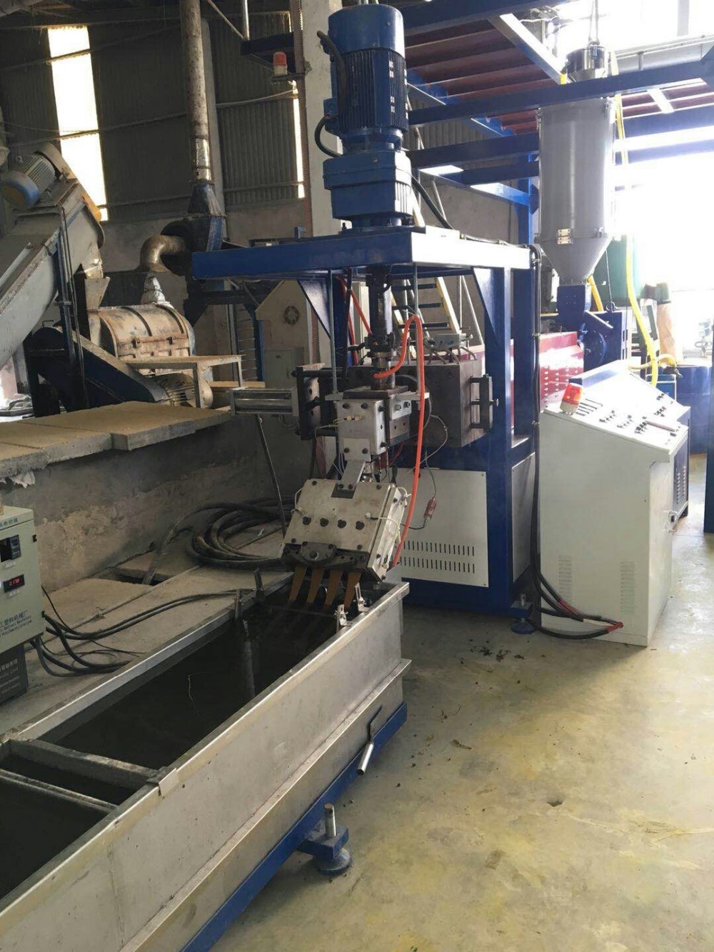 Double Screw Automatic PP Strap Making Machine Plastic Making Machine with 2 Lines Semi Auto Pp Strapping Machine