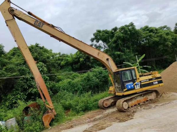 Original Imported Second-hand Cat 320B Extended Arm Excavator From Japan