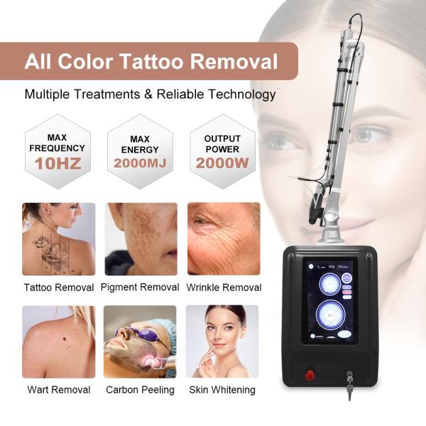 P3 Portable Picosecond Laser / Pico Second Yag Laser Machine / Tattoo Removal