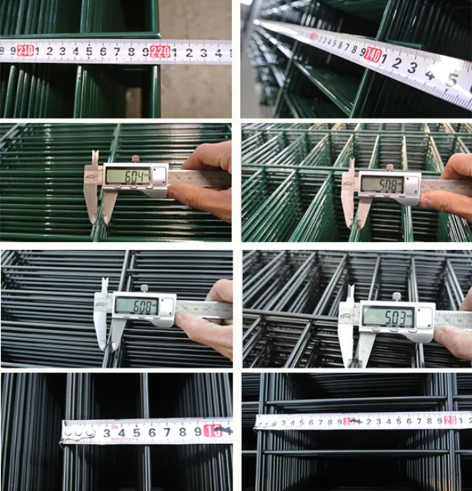 6x7ft Double Loop Wire Fence With Post For Security 2.0*2.5m*4.0mm