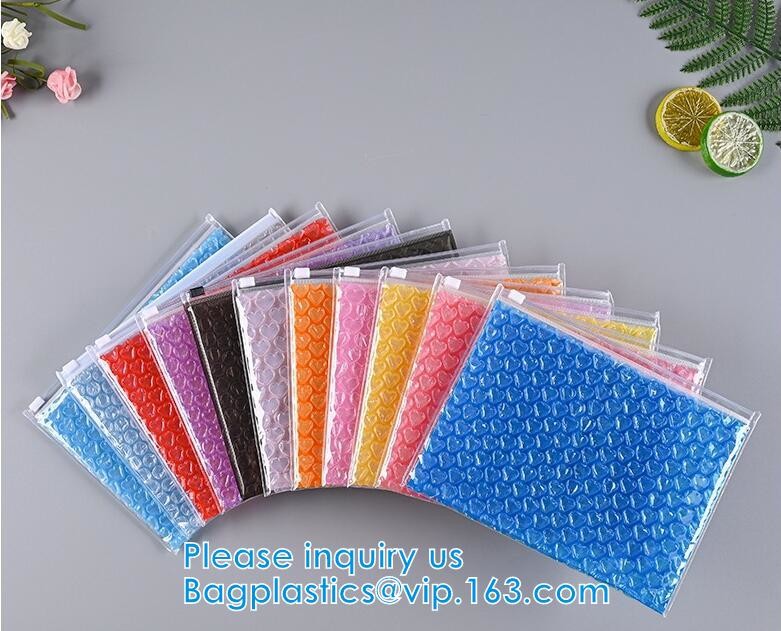 Laser Film Bubble Slider Zipper Bags Pack Express Poly Bubble Mailers Padded Shipping Mailing Bags Custom Logo