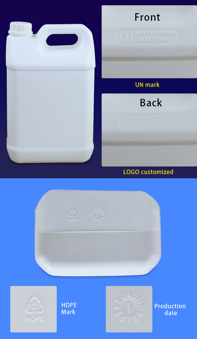 Sealing Type Plastic HDPE Evoh Bottle Square For Domestic Laundry Detergent