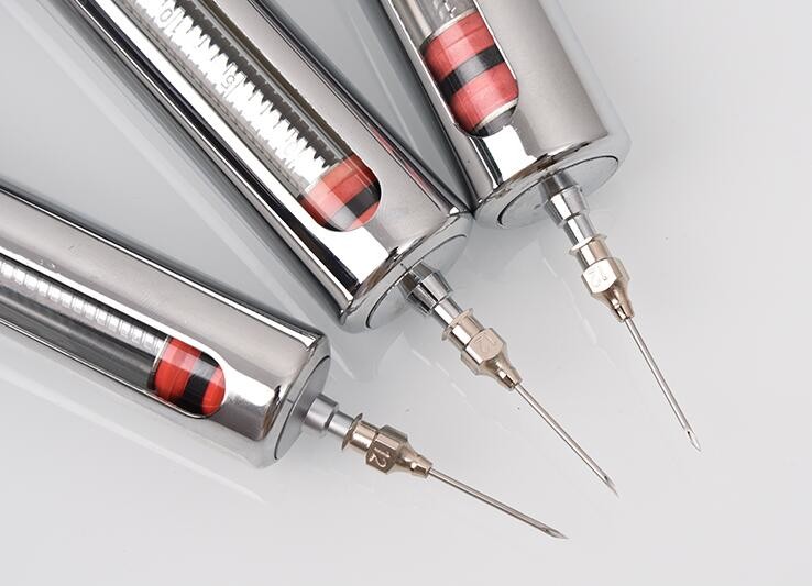 Animal Husbandry 40ml Pet Metal Syringe Needle Veterinary Injection Syringe CS-302-40