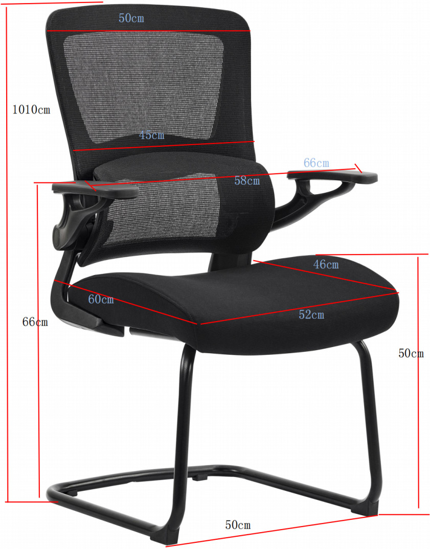 Ergonomic Mesh Back Mid Back Executive Office Computer Chair Staff Mesh Office Chair With Armrest