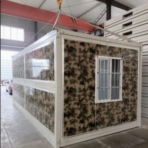 Space-Saving Prefab Mobile Portable Folding Container Houses Camp