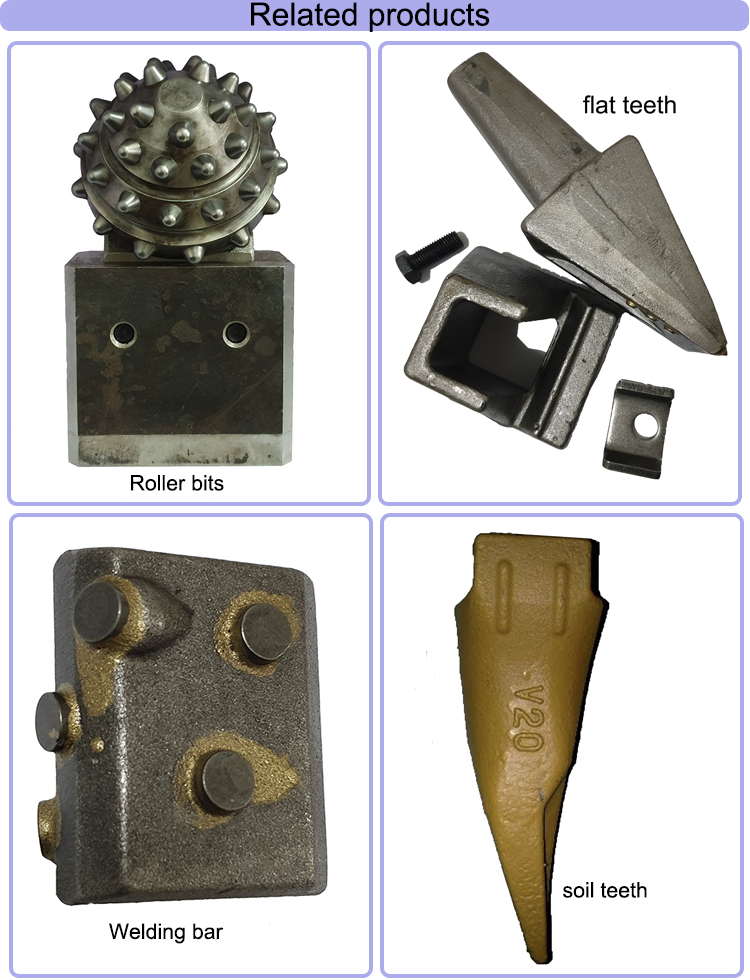 Piling Works Heat Treatment C31HD Bullet Teeth For Augers