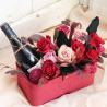 Buy cheap Rectangular Portable Artificial Fresh Rose Round Hat Handle Flower Boxes with from wholesalers