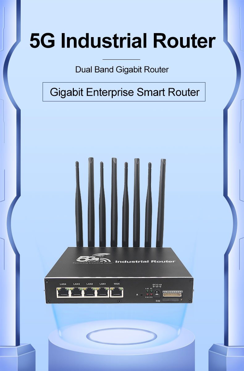 LTE CPE 4G 5G Industrial Router 2.4GHz WiFi With SIM Card Slot