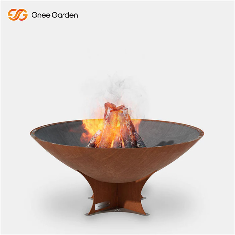 Professional Manufacture Metal Iron Corten Steel Fire Bowl Firepit