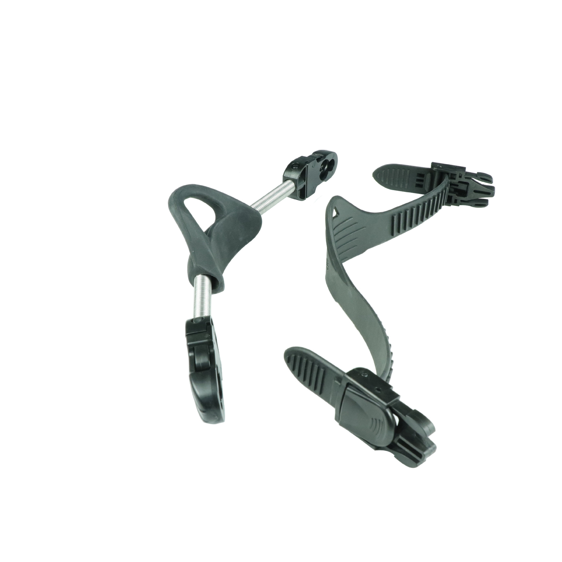 Black Stainless Steel Swim Bungee Strap Scuba Fin Straps for Snorkeling Diving