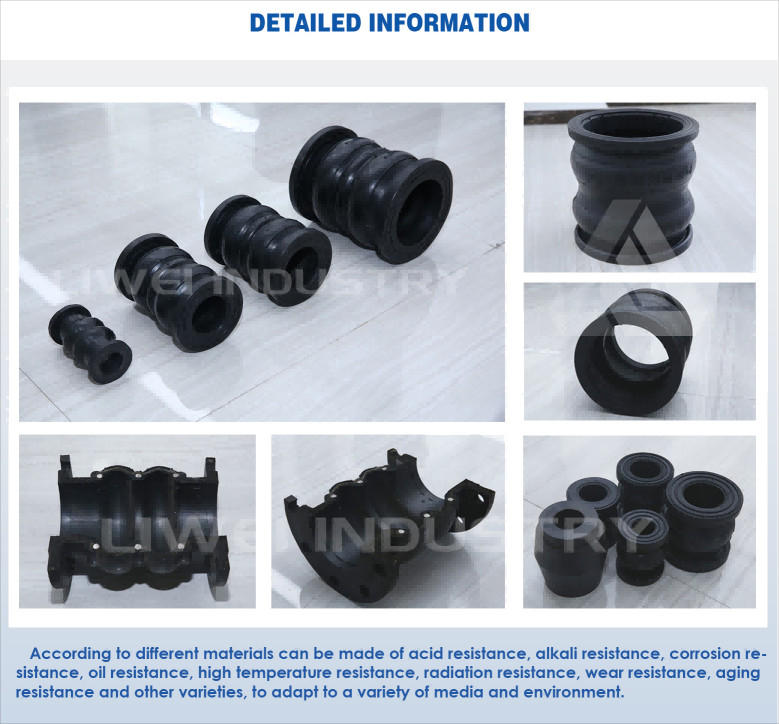 Tie Rods Flexible Waterproof Elastic Compensator Double Ball Rubber Expansion Joint