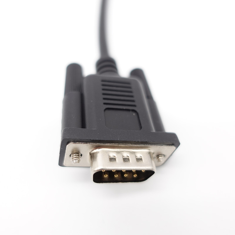 Male-Female RS232 Data Serial DB9 to DB25 Open Tail Cable with 16 ga Copper Conductors