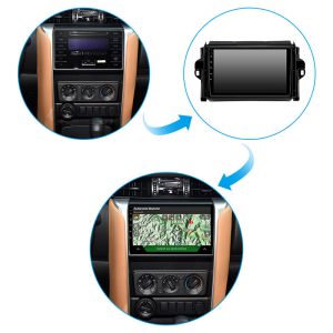9 Inch Touch Screen Car Navigation Voice Controlled Reversing Video For Toyota