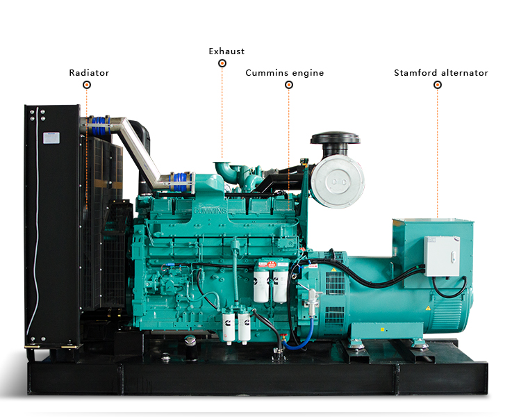 500kw 900A 3 Phase Cummins Diesel Generator Set KTA19-G8A