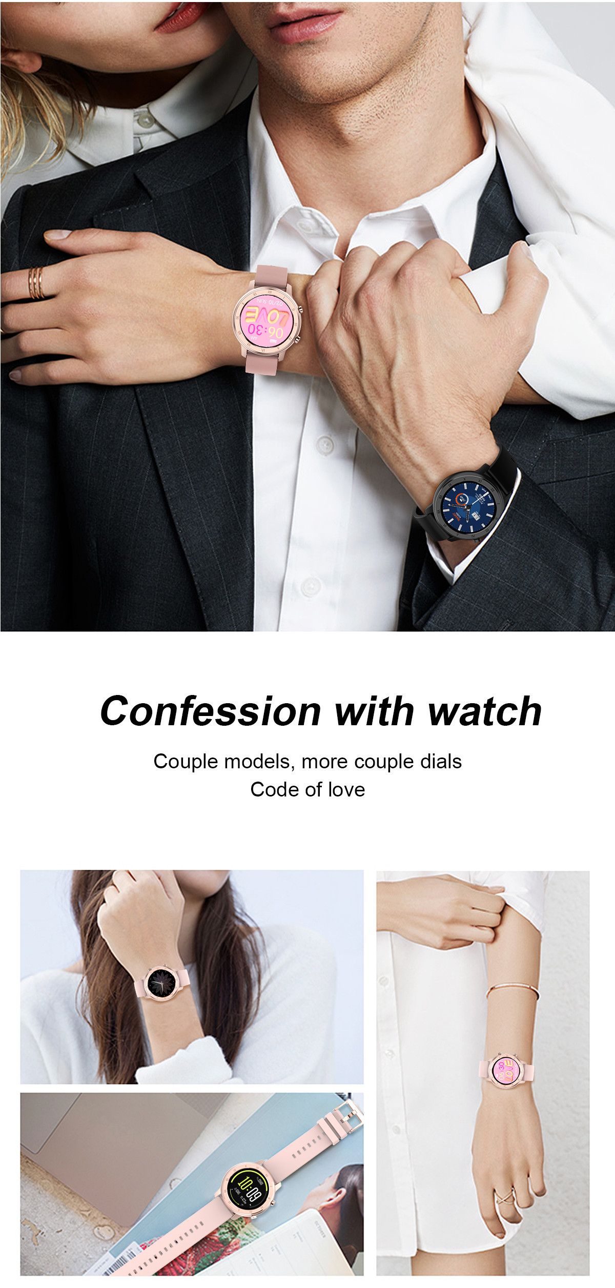 DT89 Smart Watch Women Men ECG Heart Rate Monitoring Blood Pressure IP68 Waterproof Fitness Tracker Lady Smart Band