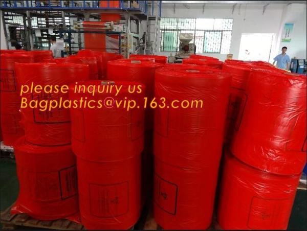 biohazard large plastic medical waste bag, Autoclave Biohazard Bag Plastic for