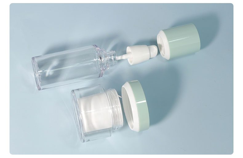 100ml Transparent Plastic Bottle Cosmetic Bottle Set 50g For Face Body Cream