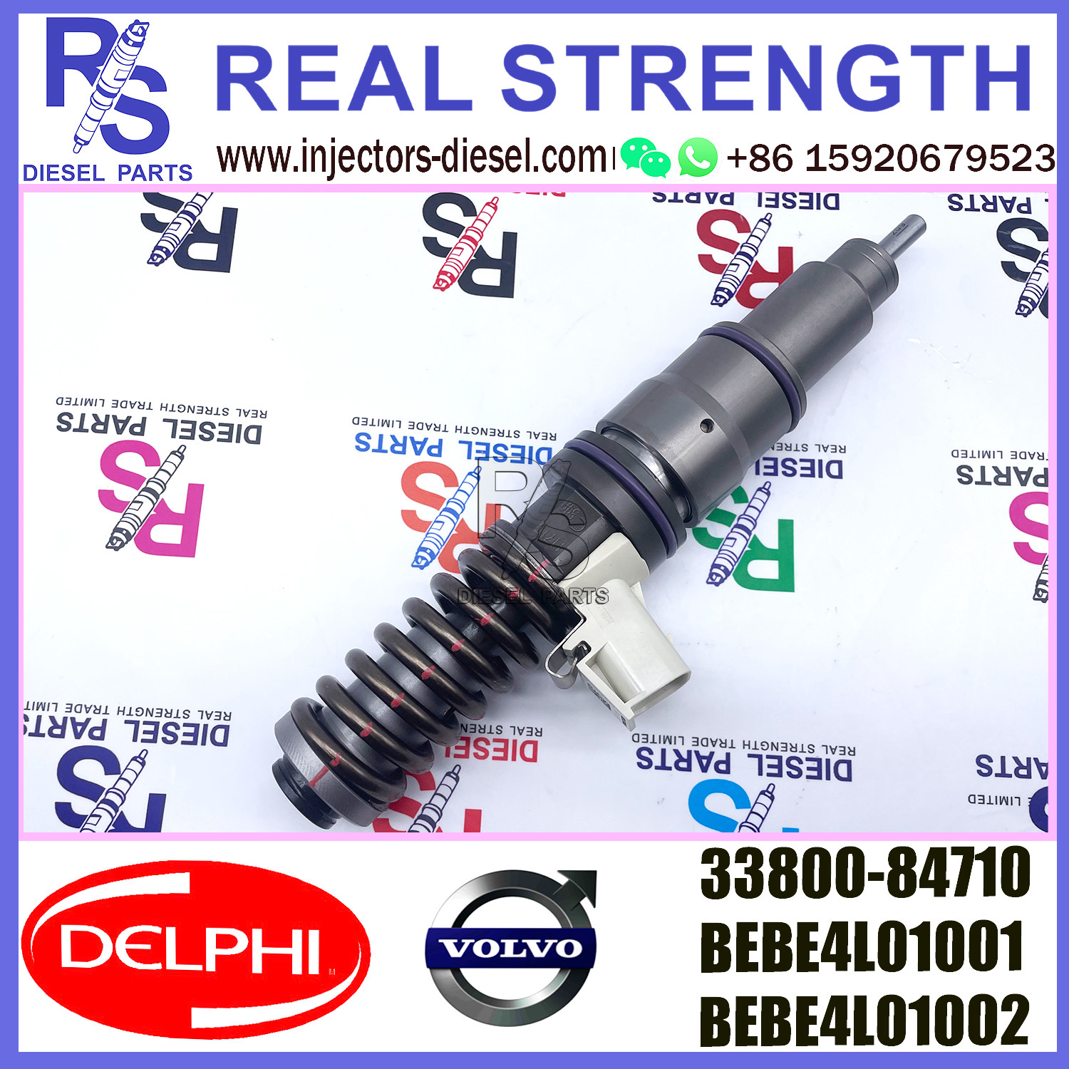 DELPHI injector BEBE4L01001 BEBE4L01002 Diesel pump Injector V-O-L-V E3.5 33800-84710 for HYUNDAI L ENGINE WITH EGR