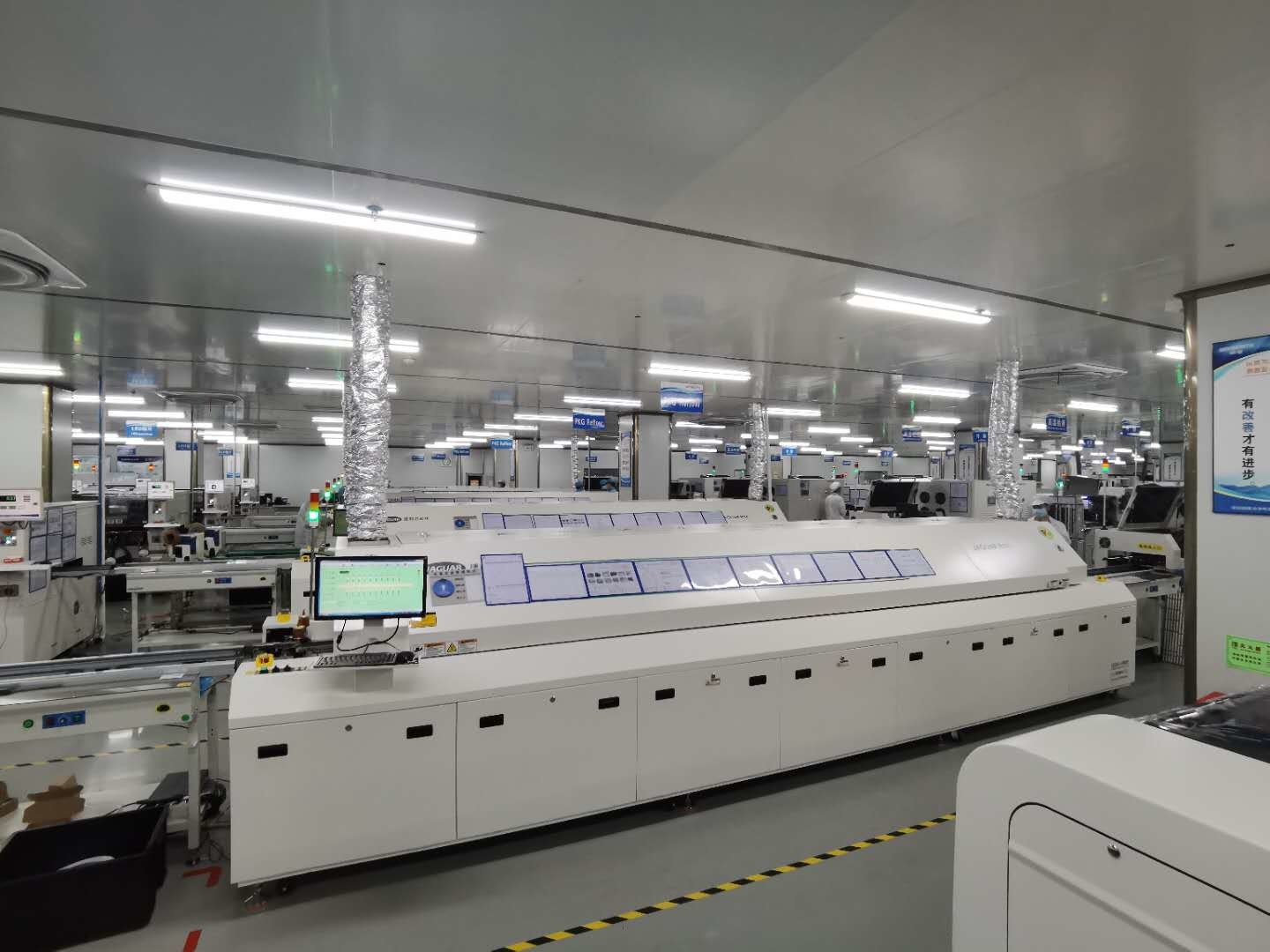 8 Hot Air Bottom SMT Reflow Oven PC Control 400mm Mesh Width For PCB Assembly