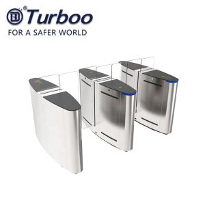 Sliding Turnstile Barrier Gate Biometric Security System With CE Certificate