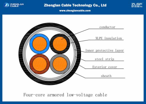 0.6/1KV XLPE Insulated, Steel Tape Armoured PVC Sheathed Power Cable(N2XBY