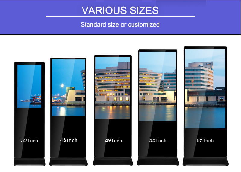 Screen Remote Update Monitor Indoor Digital Signage For Display