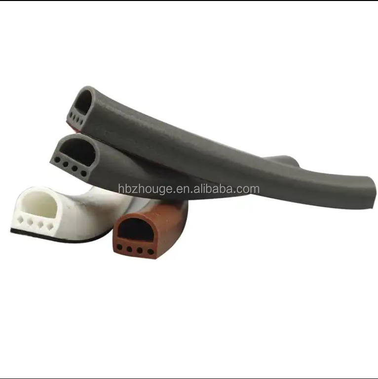 D-shaped Silicone Strips for Dustproof Insectproof Soundproof Customizable Hardness 65±5