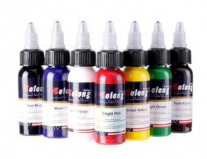 China High Quality 7 colors Tattoo Ink Set 1 OZ 30ml Bottle New Tattoo Pigment Set on sale