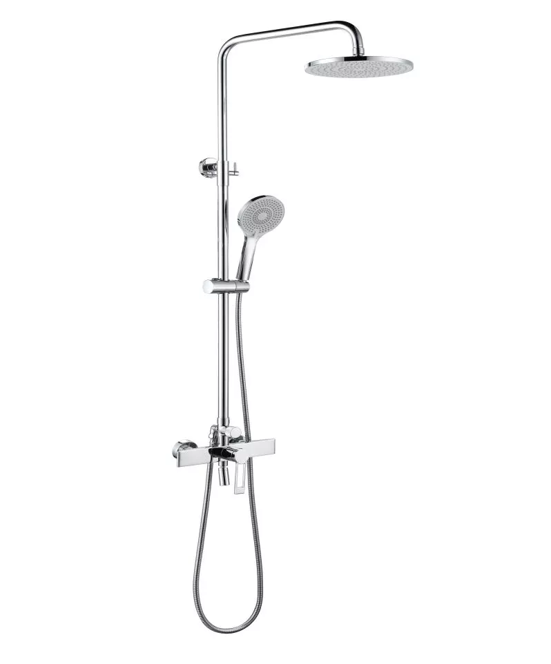 Single Handle Cold And Hot Water Shower Faucet Round Design Bathroom Shower System