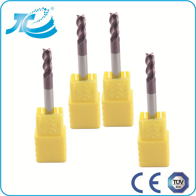 4 Flute Square End Mill , Diameter 6 mm HRC55 Multfunctional Diamond Tungsten Carbide Mill