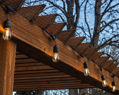 IP65 15M 15Bulbs LED S14 String Lights E27 LED Retro Edison Filament Bulb Outdoor Garden Patio Holiday Wedding Light String
