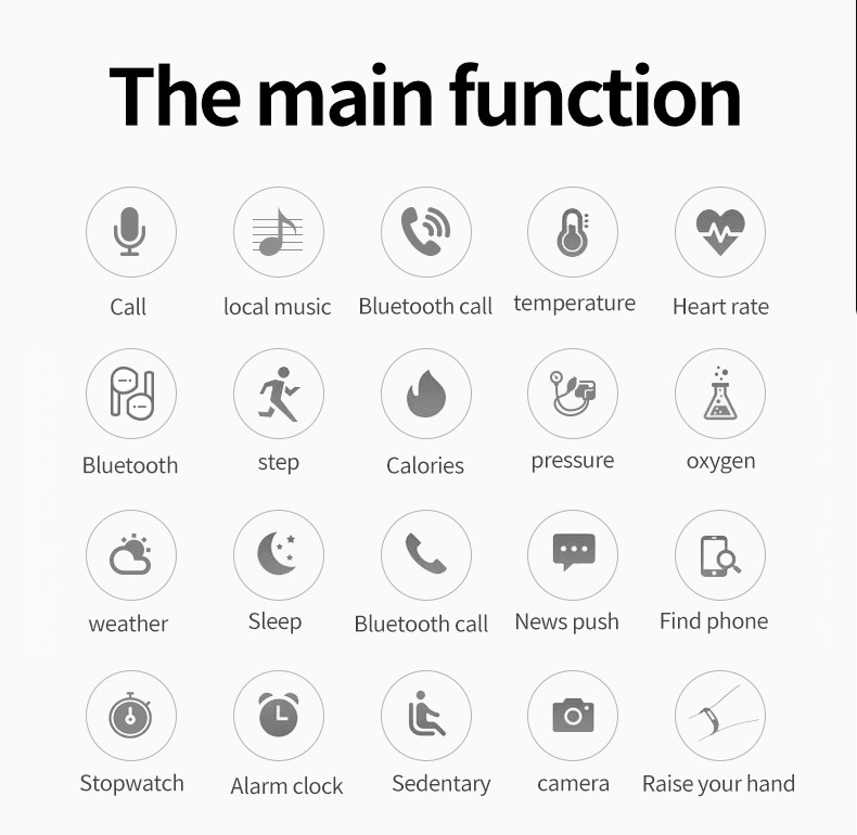 U98 Plus BT 5.0 Iwo5 Body Temperature Smartwatch Bluetooth Call