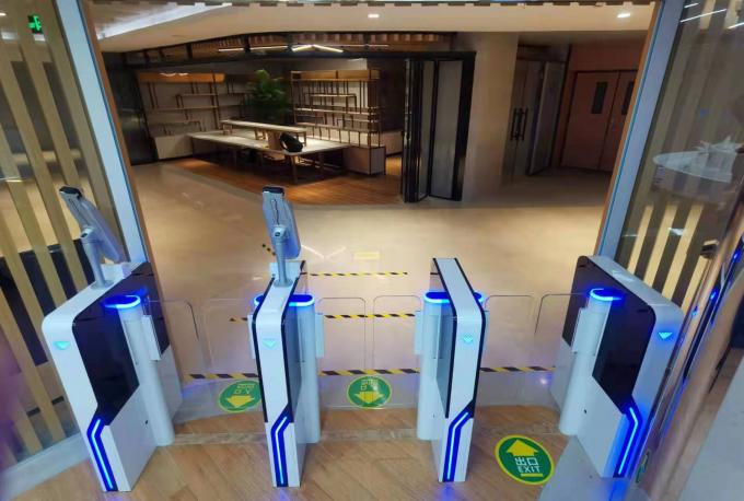 AC240V Compact Swing Barrier Gate 600mm Passage Width For Office Building 1