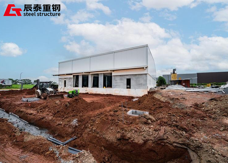 Custom Steel Prefabricated Building Structure Lightweight Metal Frame Building Construction