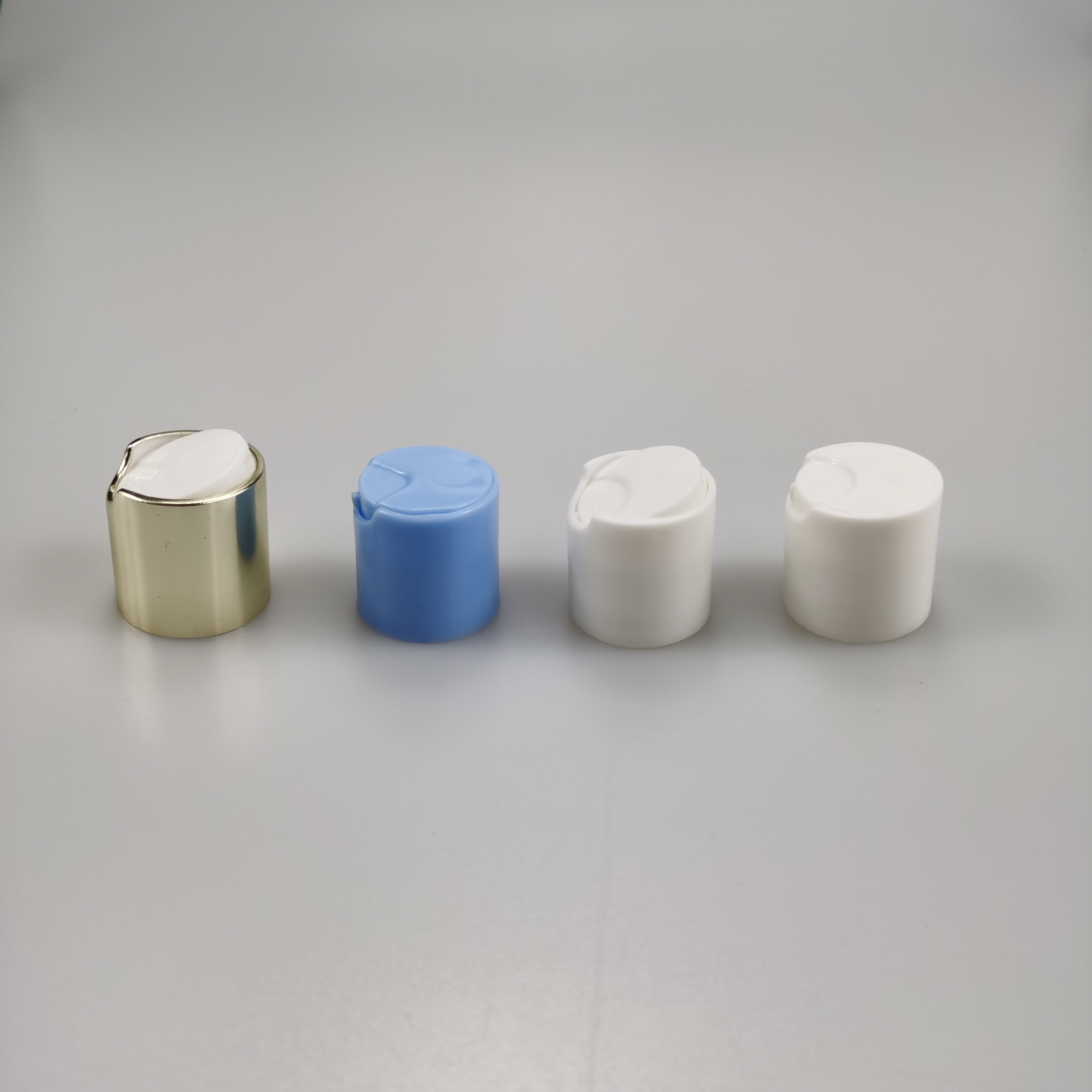 PP Material 20/410 24/410 24/415 28/410 Aluminum Press Cap Disc Top Cap for Bottles