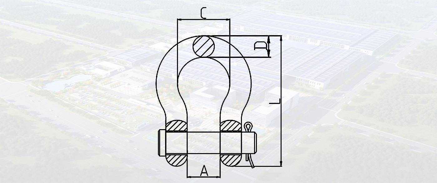SLR121-ROUND PIN ANCHOR SHACKLES