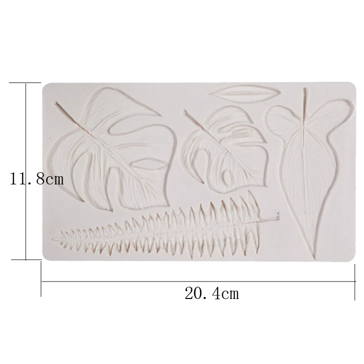 Silicone Baking Utensils Cake Decoration Tool Leaf Shape Silicon Molds Fondant Cake Decoration
